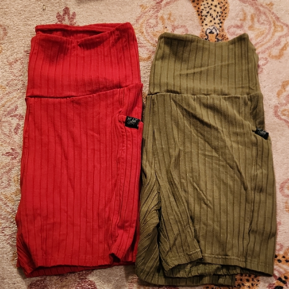 Girrlscout Ribbed Biker Short Set